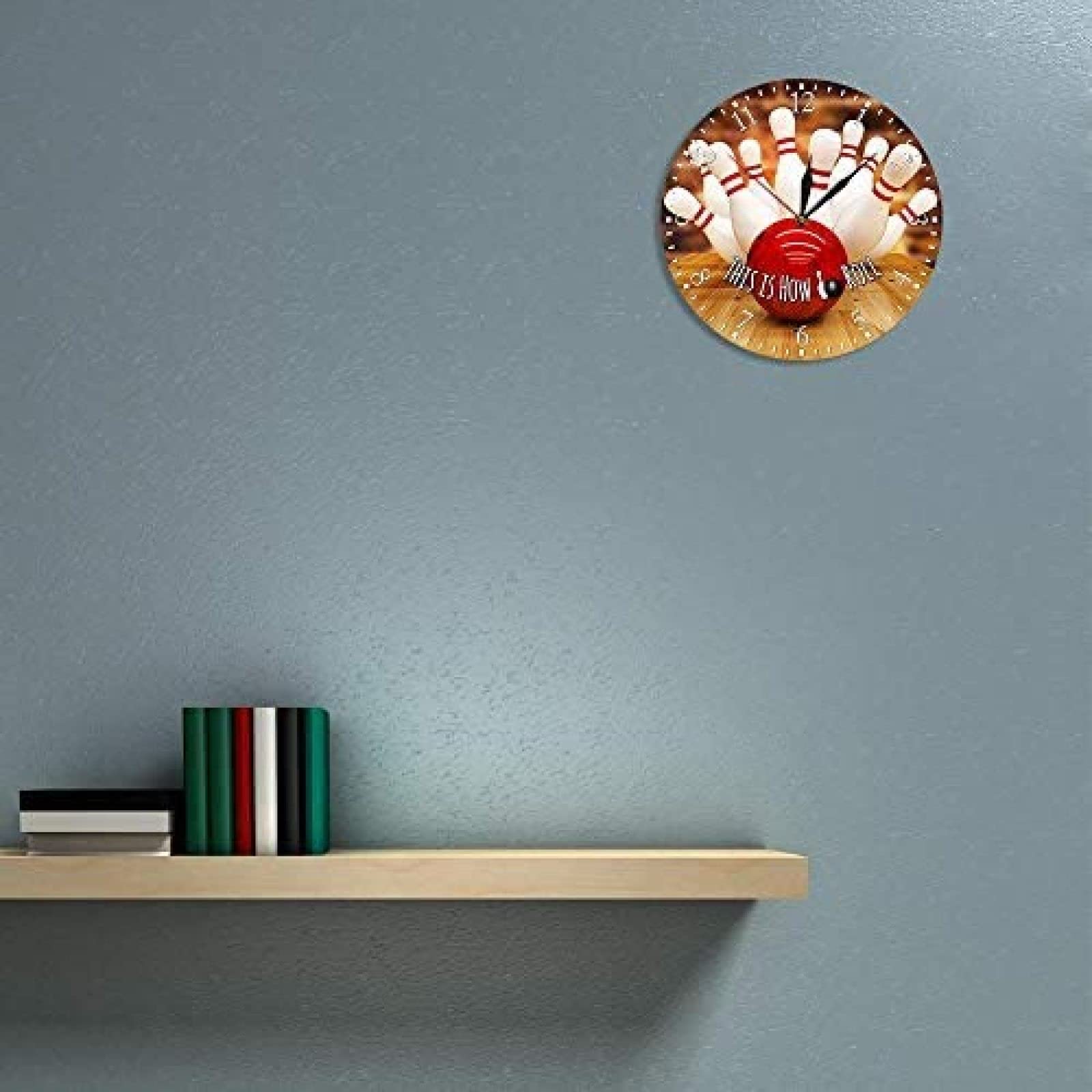 ビンテージクロック　ボーリング Amazon.co.jp: ボウリングスポーツヴィンテージ壁時計モダンな